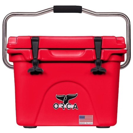 Orca Cooler, 20 qt Cooler, Red, 10 days Ice Retention ORCRE/RE020 | Zoro